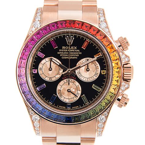 rolex chronograph daytona rainbow|rolex daytona rainbow 116595.